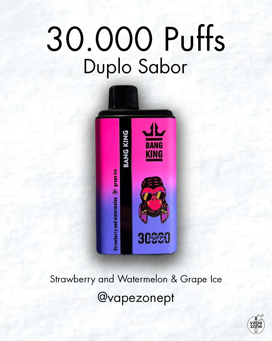 Vape Fusão 30K – Strawberry & Watermelon & Grape ice